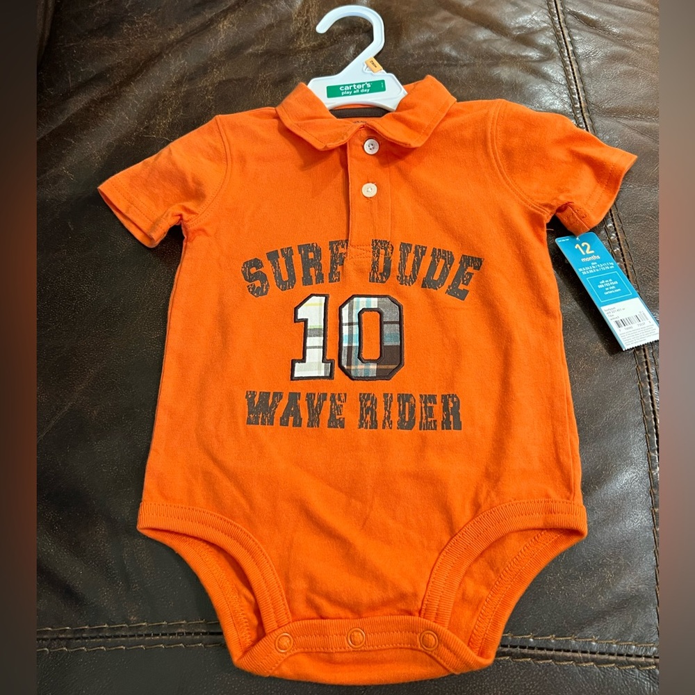 NWT Carter’s Collared Bodysuit